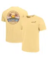Image One Men's And Women's Gold Notre Dame Fighting Irish Scenic Comfort Colors T-shirt In Gold
