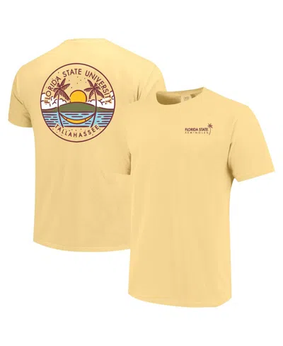 IMAGE ONE MEN'S AND WOMEN'S GOLD FLORIDA STATE SEMINOLES SCENIC COMFORT COLORS T-SHIRT