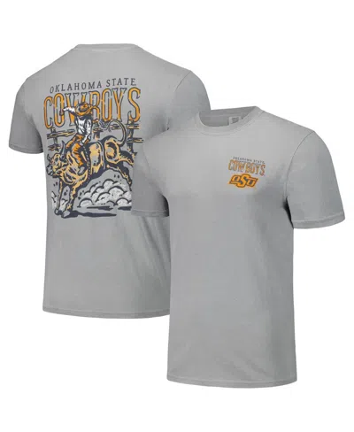 Image One Men's And Women's Gray Oklahoma State Cowboys Hyper Local Bull Ride T-shirt