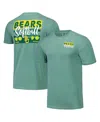 Image One Men's And Women's Green Baylor Bears Gritty Softball Bats Comfort Colors T-shirt In Green