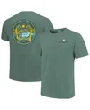 Image One Women's Green Michigan State Spartans Comfort Colors Checkered Mascot T-shirt In Green