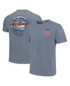 Image One Men's And Women's Light Blue Auburn Tigers Scenic Comfort Colors T-shirt In Light Blue