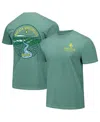 Image One Men's And Women's Green Baylor Bears Gritty Softball Bats Comfort Colors T-shirt In Light Green