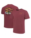 Image One Men's And Women's Maroon Boston College Eagles Scenic Comfort Colors T-shirt In Maroon