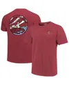 Image One Men's And Women's Maroon Boston College Eagles Scenic Comfort Colors T-shirt In Maroon