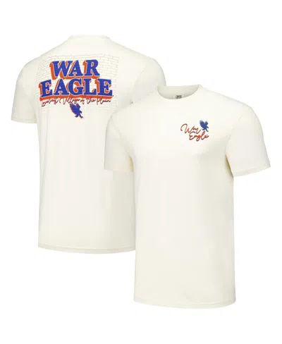 Image One Men's And Women's Natural Auburn Tigers Hyper Local Brick Texture War Eagle T-shirt