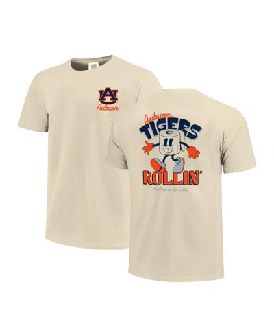 Image One Men's And Women's Natural Auburn Tigers Hyper Local Rollin' T-shirt In Neutral