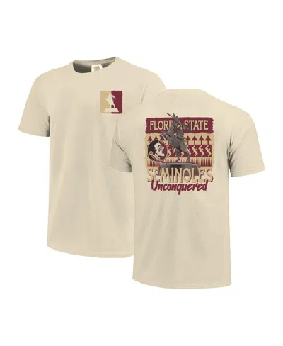 Image One Men's And Women's Natural Florida State Seminoles Hyper Local Statue T-shirt In Brown