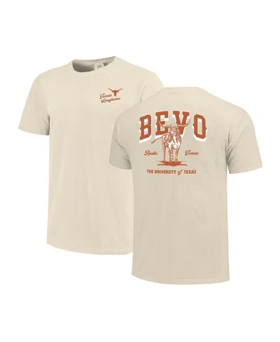 Image One Men's And Women's Natural Texas Longhorns Hyper Local Bevo T-shirt In Neutral
