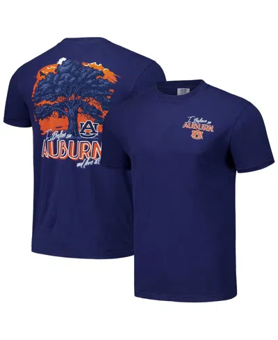 Image One Men's And Women's Navy Auburn Tigers Hyper Local Sunset Oaks T-shirt