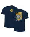 Image One Men's And Women's Navy Notre Dame Fighting Irish Campus State Hyper Local Comfort Colors T-shirt In Navy