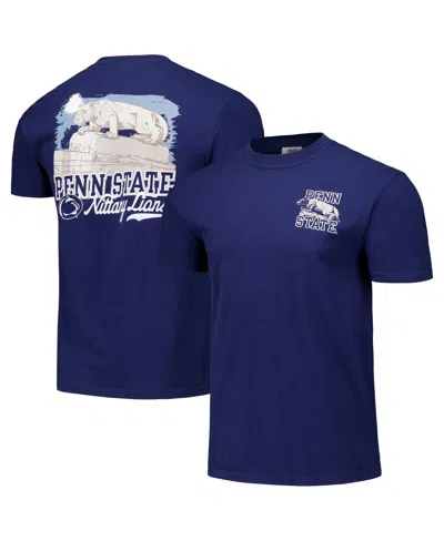 Image One Men's And Women's Navy Penn State Nittany Lions Hyper Local Lion Shrine Sketch T-shirt