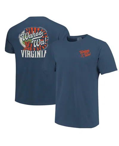 Image One Men's And Women's Navy Virginia Cavaliers Hyper Local Stadium Map Phrase T-shirt