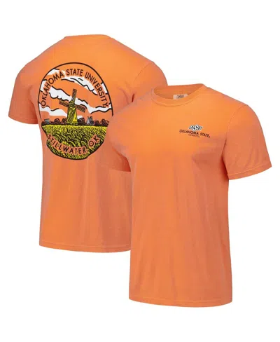 IMAGE ONE MEN'S AND WOMEN'S ORANGE OKLAHOMA STATE COWBOYS SCENIC COMFORT COLORS T-SHIRT