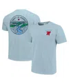 Image One Men's And Women's Powder Blue Ole Miss Rebels Scenic Comfort Colors T-shirt In Powder Blu
