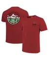 Image One Men's And Women's Red Utah Utes Scenic Comfort Colors T-shirt In Red