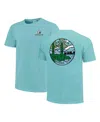 Image One Men's And Women's Teal Oregon Ducks Scenic Comfort Colors T-shirt In Teal