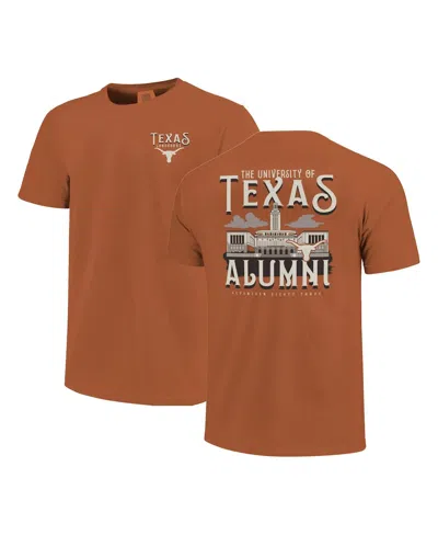 Image One Men's And Women's Texas Orange Texas Longhorns Comfort Colors Campus Alumni T-shirt In Brown