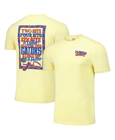 Image One Men's And Women's Yellow Florida Gators Hyper Local Two Bits Twenty-three T-shirt