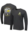 Image One Men's Black Appalachian State Mountaineers Circle Campus Scene Long Sleeve T-shirt In Black