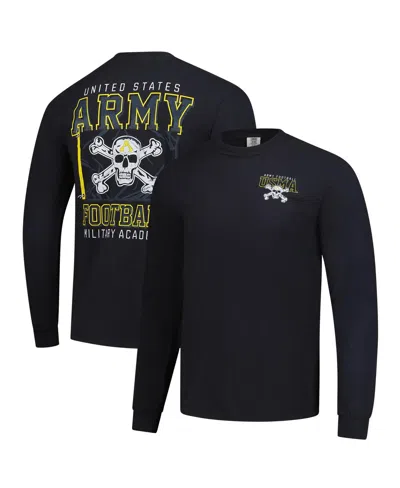 Image One Men's Black Army Black Knights Hyper Local Long Sleeve T-shirt In Blue