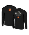 Image One Men's Black Clemson Tigers Comfort Colors Campus Nights Long Sleeve T-shirt In Black