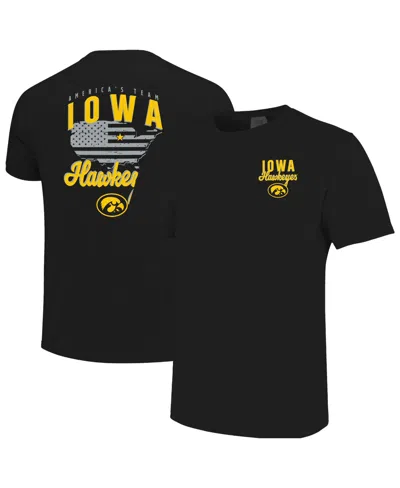 Image One Men's Black Iowa Hawkeyes America's Team T-shirt
