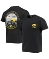 Image One Men's Black Iowa Hawkeyes Circle Campus Scene T-shirt In Black