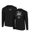Image One Men's Black Texas Longhorns Comfort Colors Campus Nights Long Sleeve T-shirt In Black