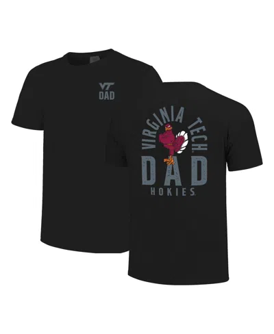 Image One Men's Black Virginia Tech Hokies Father's Day Mascot Overlay T-shirt