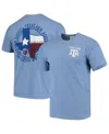 Image One Men's Blue Texas A&m Aggies Flag Local Comfort Color T-shirt In Blue