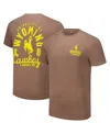 Image One Men's Brown Wyoming Cowboys Comfort Colors Mascot Overlay T-shirt In Brown