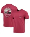 Image One Men's Cardinal Arkansas Razorbacks Circle Campus Scene T-shirt In Cardinal