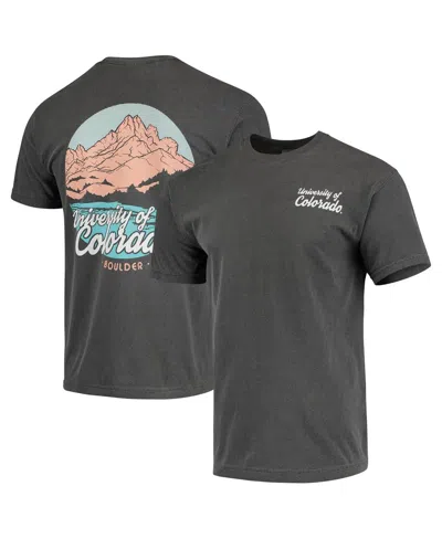 Image One Men's Charcoal Colorado Buffaloes Script Local Comfort Color T-shirt