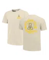 Image One Men's Cream Appalachian State Mountaineers Comfort Colors Mascot Overlay T-shirt In Neutral