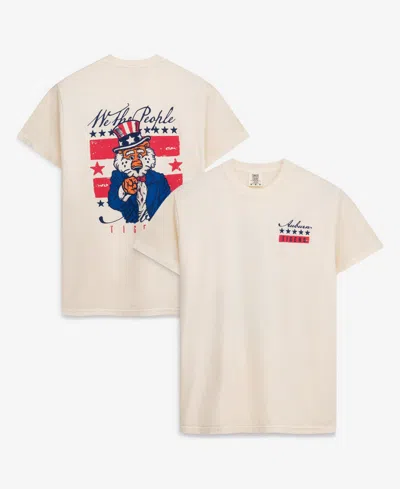 Image One Men's Cream Auburn Tigers Uncle Sam Mascot T-shirt In Neutral