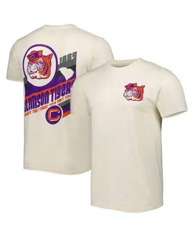 Image One Men's Cream Clemson Tigers Vault Vintage Comfort Color T-shirt