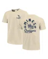 Image One Men's Cream Colorado School Of Mines Orediggers Comfort Colors Mascot Overlay T-shirt In Neutral