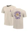 Image One Men's Cream Lsu Tigers Big Tall Mascot Overlay Essential Pocket T-shirt In White
