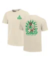 Image One Men's Cream Marshall Thundering Herd Comfort Colors Mascot Overlay T-shirt In Cream