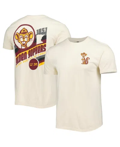 Image One Men's Cream Minnesota Golden Gophers Vault Vintage-inspired Comfort Color T-shirt