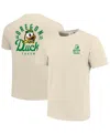 Image One Men's Cream Oregon Ducks Comfort Colors Mascot Overlay T-shirt In Cream