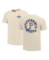 Image One Men's Cream Pepperdine Waves Comfort Colors Mascot Overlay T-shirt In Multi