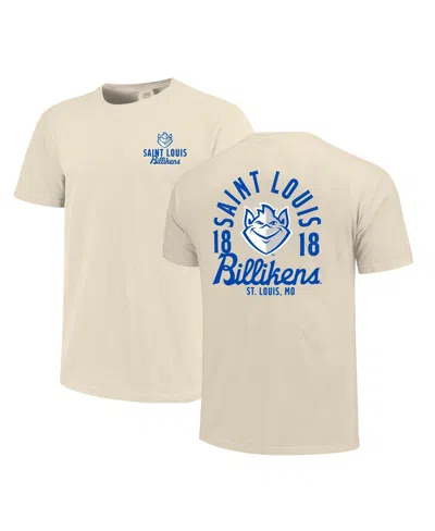 Image One Men's Cream Saint Louis Billikens Comfort Colors Mascot Overlay T-shirt In Neutral
