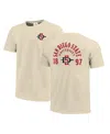 Image One Men's Cream San Diego State Aztecs Comfort Colors Mascot Overlay T-shirt