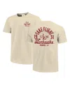 Image One Men's Cream Ulm Warhawks Comfort Colors Mascot Overlay T-shirt In Neutral