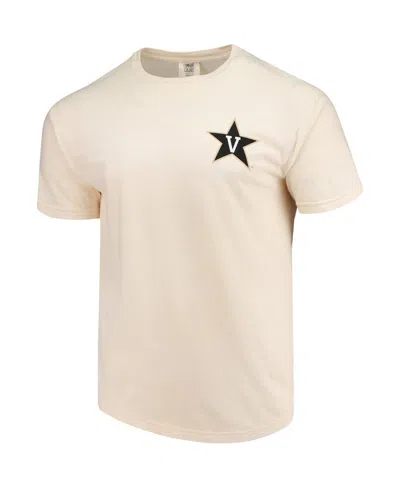 Image One Men's Cream Vanderbilt Commodores Baseball Flag Comfort Colors T-shirt