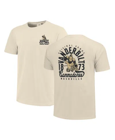 Image One Men's Cream Vanderbilt Commodores Comfort Colors Mascot Overlay T-shirt