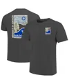 Image One Graphite Penn State Nittany Lions Comfort Colors Minimal Vista Distressed Graphics T-shirt In Gray