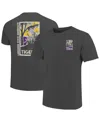 Image One Men's Graphite Lsu Tigers Comfort Colors Minimalist Distressed Vista T-shirt